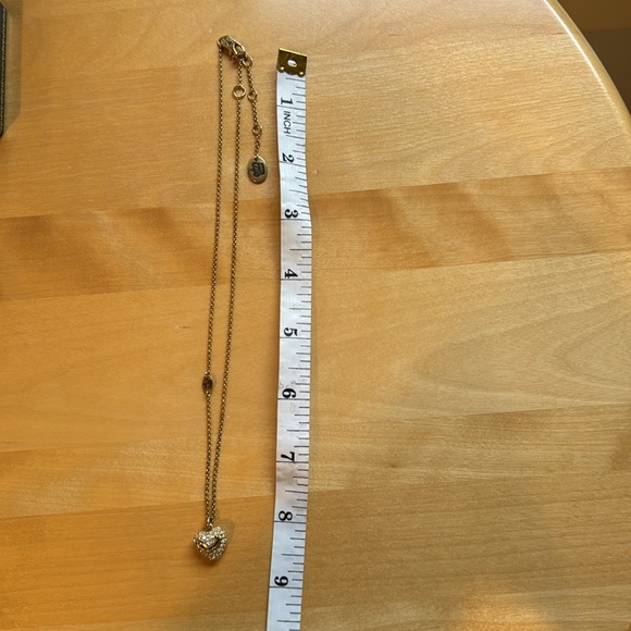 💝😍Juicy couture rhinestone heart pendant necklace with gold chain! - Picture 5 of 11